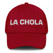 La Chola The Chola/Cholo Mexican Spanish Pride Gift Regalo Dad Hat Mexicada Cranberry