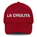 La Chulita The Cute One Mexican Spanish Pride Gift Regalo Dad Hat Mexicada Cranberry