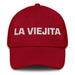 La Viejita The Little Old Lady/Man Mexican Spanish Pride Gift Regalo Dad Hat Mexicada Cranberry