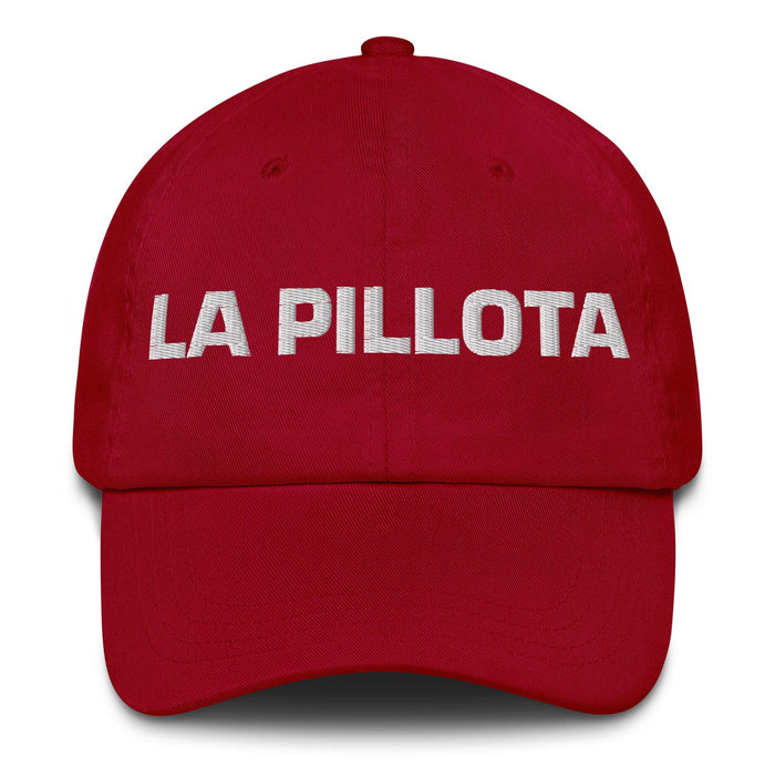 La Pillota The Little Rascal Mexican Spanish Pride Gift Regalo Dad Hat Mexicada Cranberry