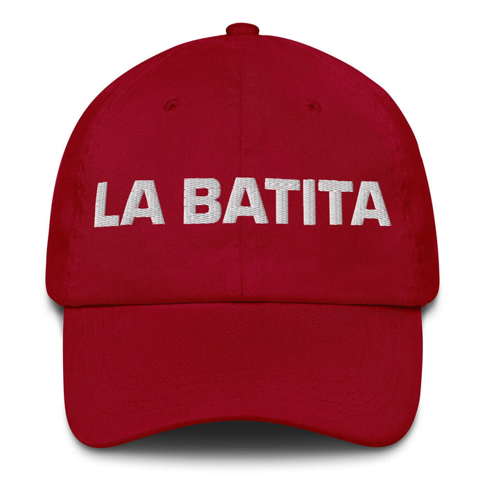 La Batita The Little Guy Mexican Spanish Pride Gift Regalo Dad Hat Mexicada Cranberry