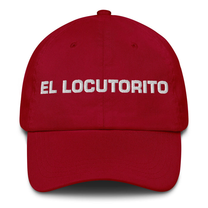 El Locutorito The Little Announcer Mexican Spanish Pride Gift Regalo Dad Hat Mexicada Cranberry