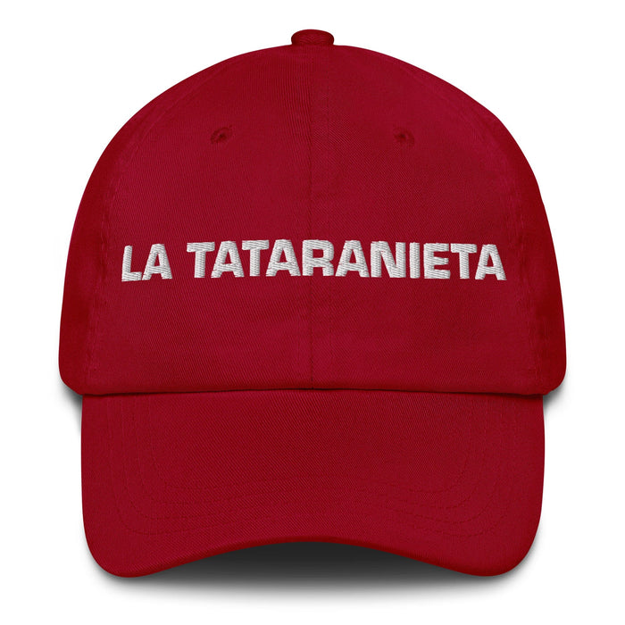 La Tataranieta The Great-Great-Granddaughter / The Great-Great-Grandson Mexican Spanish Pride Gift Regalo Dad Hat Mexicada Cranberry