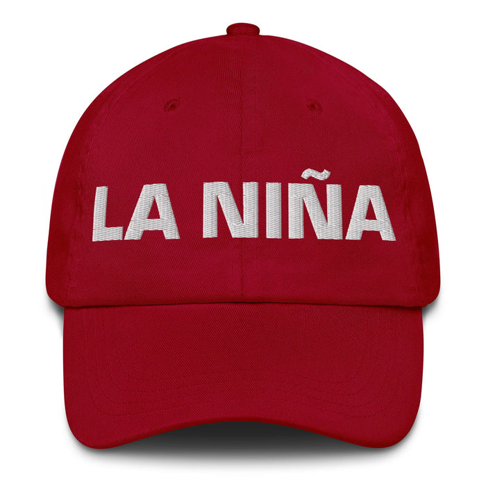 La Niña The Girl / The Boy Mexican Spanish Pride Gift Regalo Dad Hat Mexicada Cranberry