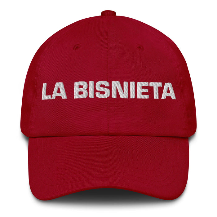 La Bisnieta The Great-Granddaughter / The Great-Grandson Mexican Spanish Pride Gift Regalo Dad Hat Mexicada Cranberry