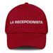 La Recepcionista The Receptionist Mexican Spanish Pride Gift Regalo Dad Hat Mexicada Cranberry