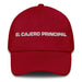 El Cajero Principal The Head Cashier Mexican Spanish Pride Gift Regalo Dad Hat Mexicada Cranberry