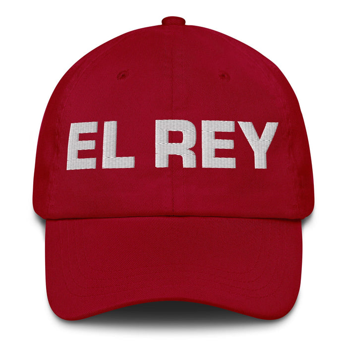 El Rey The Queen / The King Mexican Spanish Pride Gift Regalo Dad Hat Mexicada Cranberry