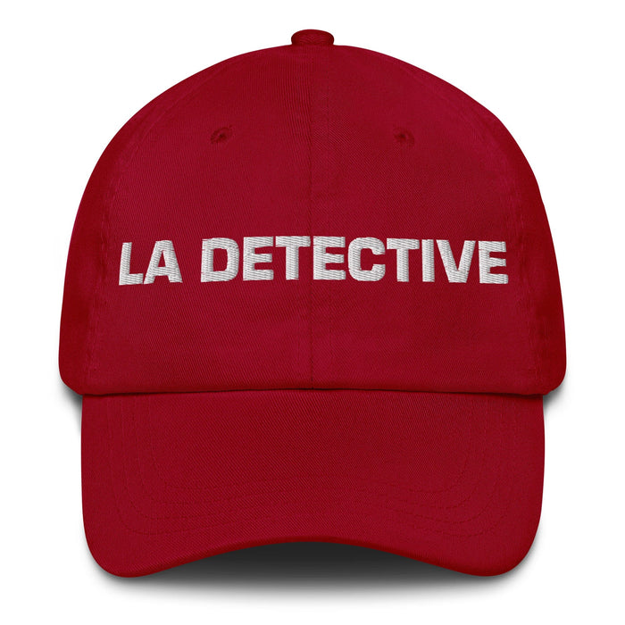 La Detective The Detective Mexican Spanish Pride Gift Regalo Dad Hat Mexicada Cranberry