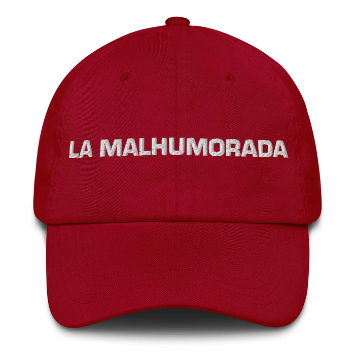 La Malhumorada The Grumpy One Mexican Spanish Pride Gift Regalo Dad Hat Mexicada Cranberry