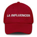 La Influencer The Influencer Mexican Spanish Pride Gift Regalo Dad Hat Mexicada Cranberry