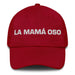 La Mamá Oso The Mama Bear / Papa Bear Mexican Spanish Pride Gift Regalo Dad Hat Mexicada Cranberry