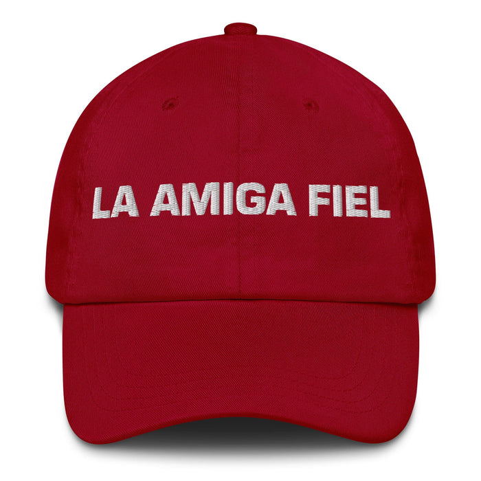 La Amiga Fiel The Loyal Friend Mexican Spanish Pride Gift Regalo Dad Hat Mexicada Cranberry