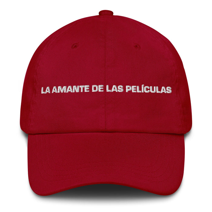 La Amante De Las Películas The Movie Lover Mexican Spanish Pride Gift Regalo Dad Hat Mexicada Cranberry