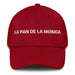 La Fan De La Música The Music Fan Mexican Spanish Pride Gift Regalo Dad Hat Mexicada Cranberry