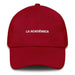 La Académica The Academic Mexican Spanish Pride Gift Regalo Dad Hat Mexicada Cranberry