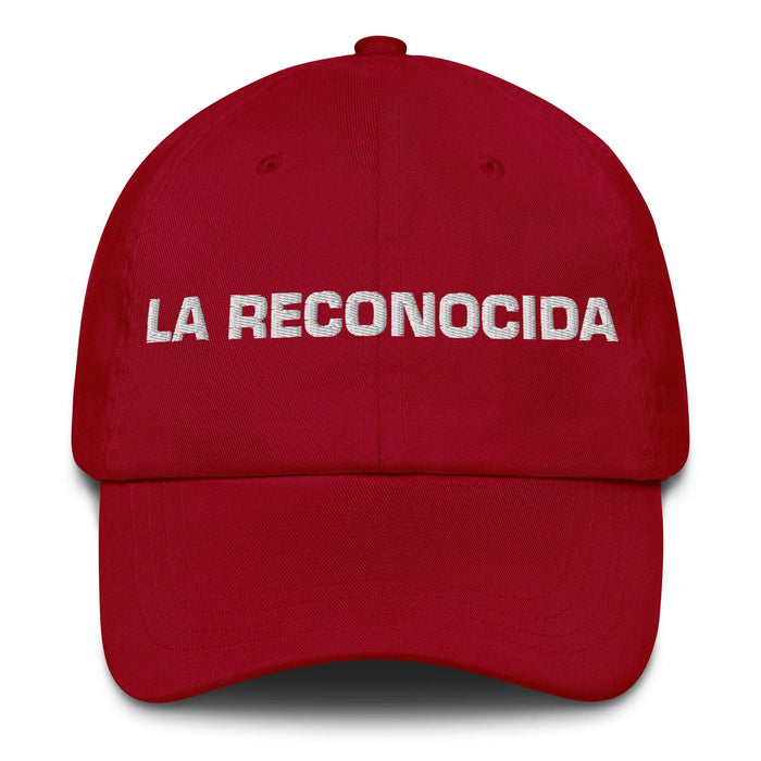 La Reconocida The Recognized One Mexican Spanish Pride Gift Regalo Dad Hat Mexicada Cranberry