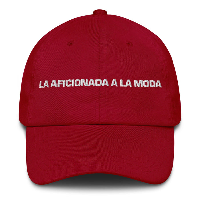 La Aficionada A La Moda The Fashion Enthusiast Mexican Spanish Pride Gift Regalo Dad Hat Mexicada Cranberry