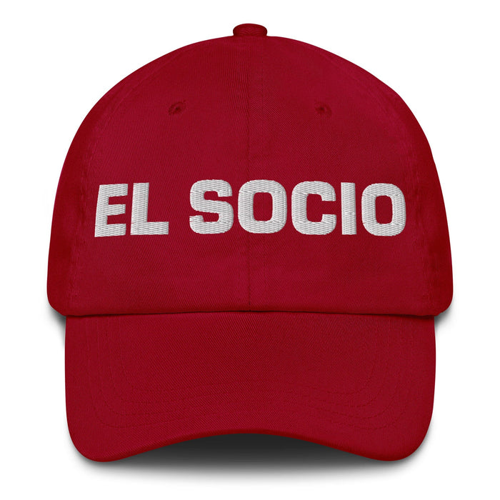 El Socio The Partner Mexican Spanish Pride Gift Regalo Dad Hat Mexicada Cranberry