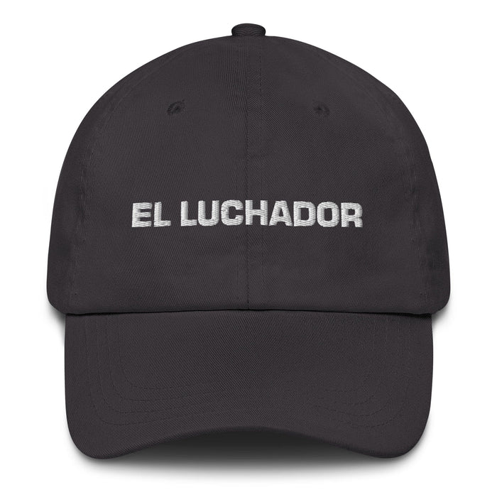 El Luchador The Wrestler Professional Lucha Libre Wrestling Mexico Dad Hat Mexicada Dark Grey