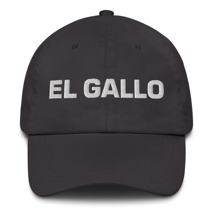 El Gallo Mexican Spanish Pride Gift Regalo Dad Hat Mexicada Dark Grey