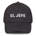 El Jefe The Boss Mexican Spanish Pride Gift Regalo Dad Hat Mexicada Dark Grey