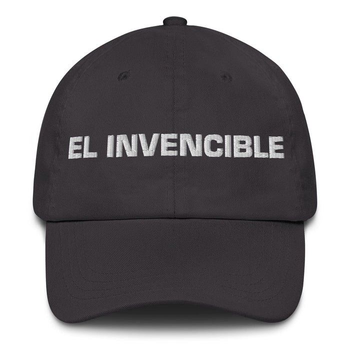 El Invencible The Invincible One Mexican Spanish Pride Gift Regalo Dad Hat Mexicada Dark Grey