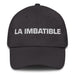 La Imbatible The Unbeatable Mexican Spanish Pride Gift Regalo Dad Hat Mexicada Dark Grey