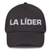 La Líder The Leader Mexican Spanish Pride Gift Regalo Dad Hat Mexicada Dark Grey