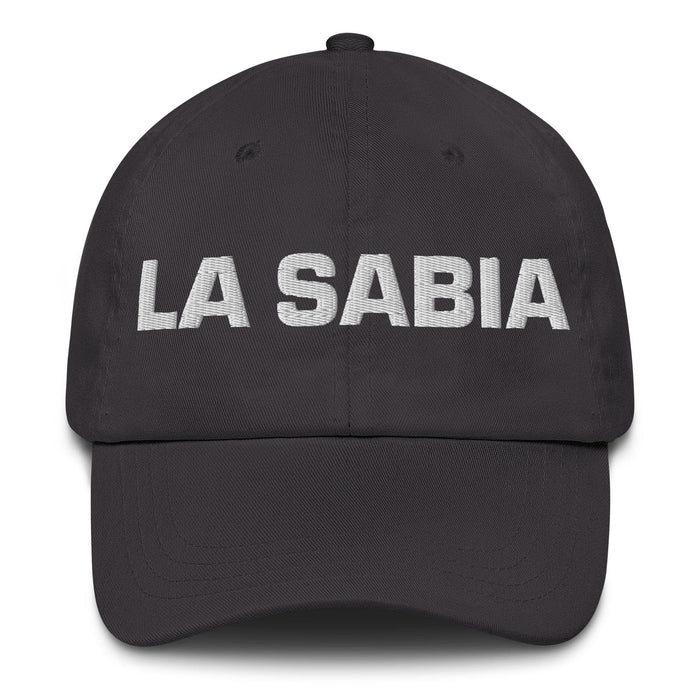 La Sabia The Wise One Mexican Spanish Pride Gift Regalo Dad Hat Mexicada Dark Grey