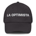 La Optimista The Optimistic One Mexican Spanish Pride Gift Regalo Dad Hat Mexicada Dark Grey