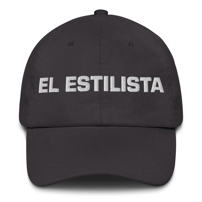 El Estilista The Stylist Mexican Spanish Pride Gift Regalo Dad Hat Mexicada Dark Grey