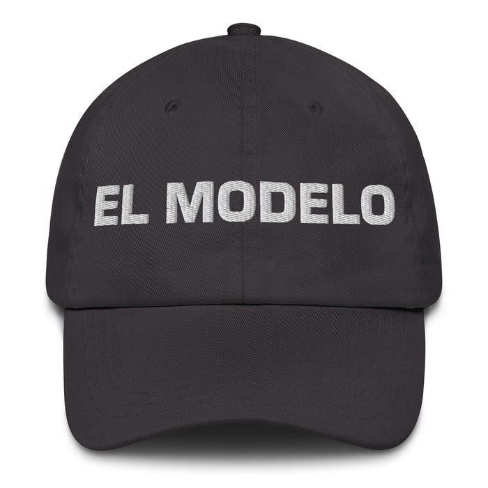 El Modelo The Model Mexican Spanish Pride Gift Regalo Dad Hat Mexicada Dark Grey