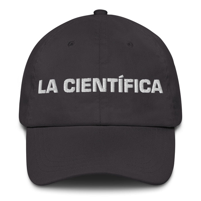 La Científica The Scientist Mexican Spanish Pride Gift Regalo Dad Hat Mexicada Dark Grey