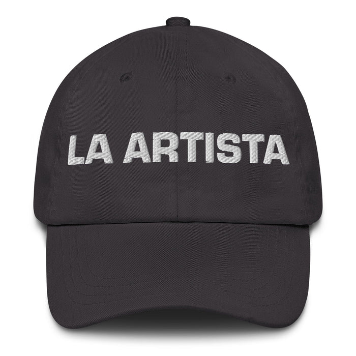 La Artista The Artist Mexican Spanish Pride Gift Regalo Dad Hat Mexicada Dark Grey