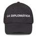 La Diplomática The Diplomat Mexican Spanish Pride Gift Regalo Dad Hat Mexicada Dark Grey