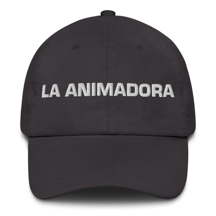 La Animadora The Animator Mexican Spanish Pride Gift Regalo Dad Hat Mexicada Dark Grey