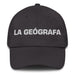 La Geógrafa The Geographer Mexican Spanish Pride Gift Regalo Dad Hat Mexicada Dark Grey