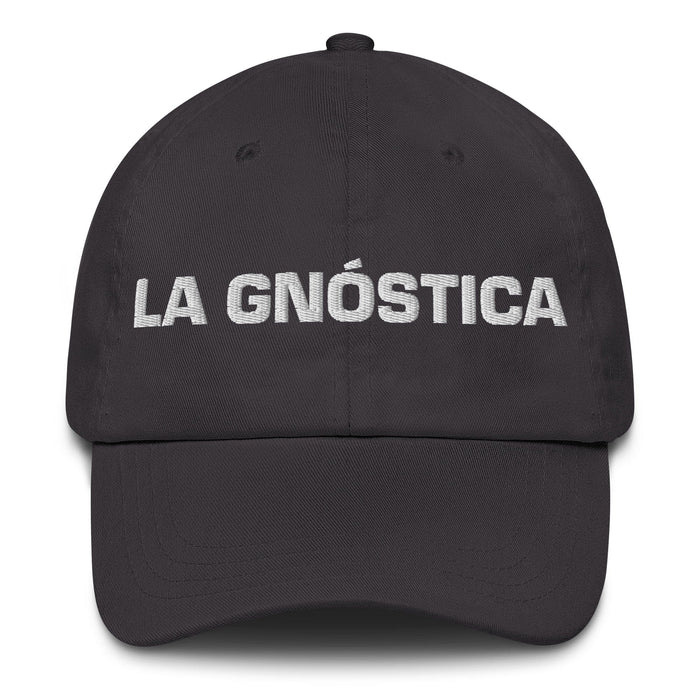 La Gnóstica The Gnostic Mexican Spanish Pride Gift Regalo Dad Hat Mexicada Dark Grey