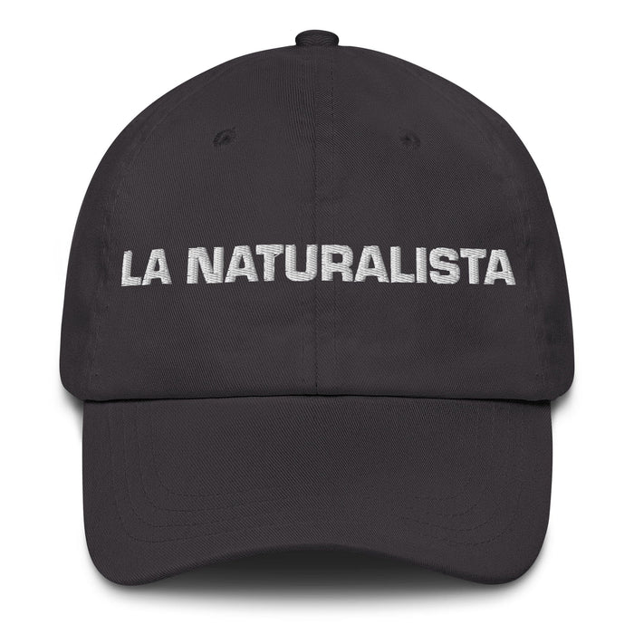 La Naturalista The Naturalist Mexican Spanish Pride Gift Regalo Dad Hat Mexicada Dark Grey