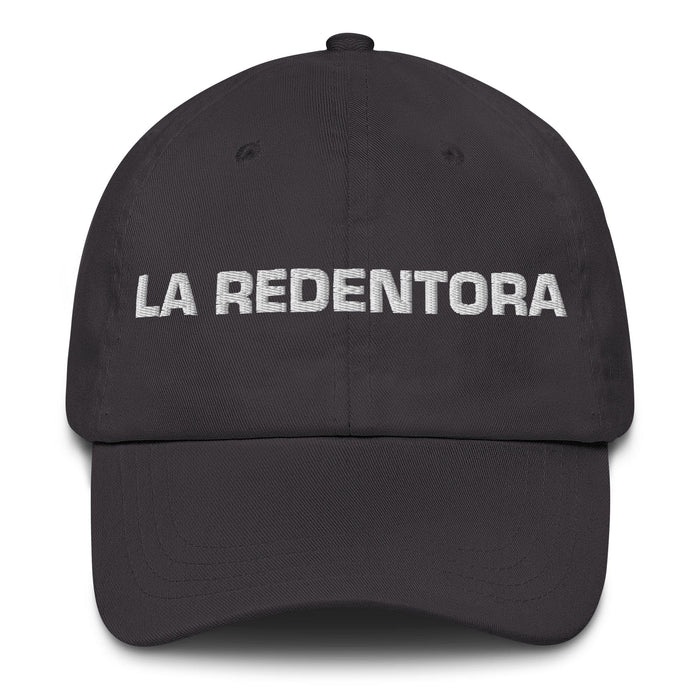 La Redentora The Redeemer Mexican Spanish Pride Gift Regalo Dad Hat Mexicada Dark Grey