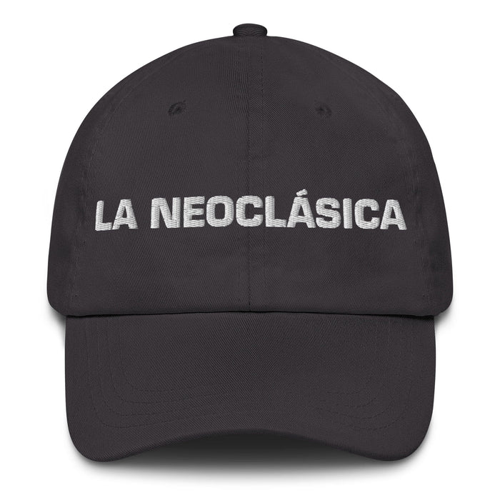 La Neoclásica The Neoclassic Mexican Spanish Pride Gift Regalo Dad Hat Mexicada Dark Grey