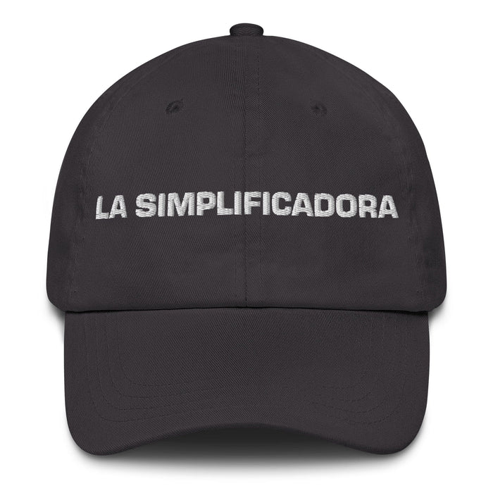 La Simplificadora The Simplifier Mexican Spanish Pride Gift Regalo Dad Hat Mexicada Dark Grey