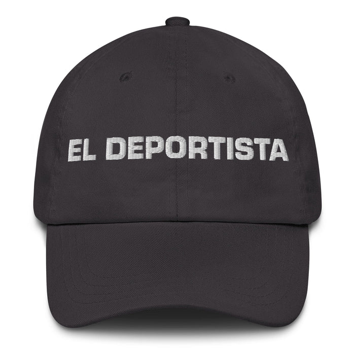 El Deportista The Athlete Mexican Spanish Pride Gift Regalo Dad Hat Mexicada Dark Grey