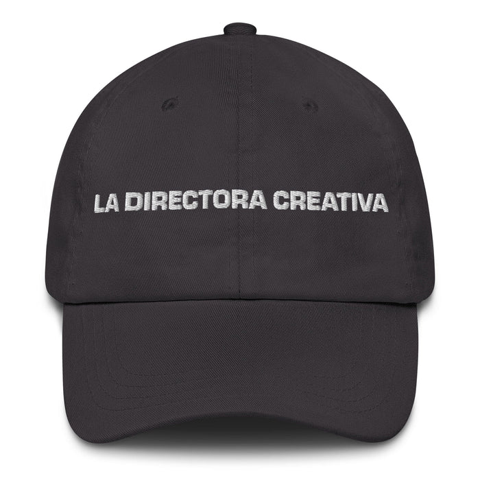 La Directora Creativa The Creative Director Mexican Spanish Pride Gift Regalo Dad Hat Mexicada Dark Grey