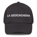 La Geocachera The Geocacher Mexican Spanish Pride Gift Regalo Dad Hat Mexicada Dark Grey