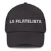 La Filatelista The Stamp Collector Mexican Spanish Pride Gift Regalo Dad Hat Mexicada Dark Grey