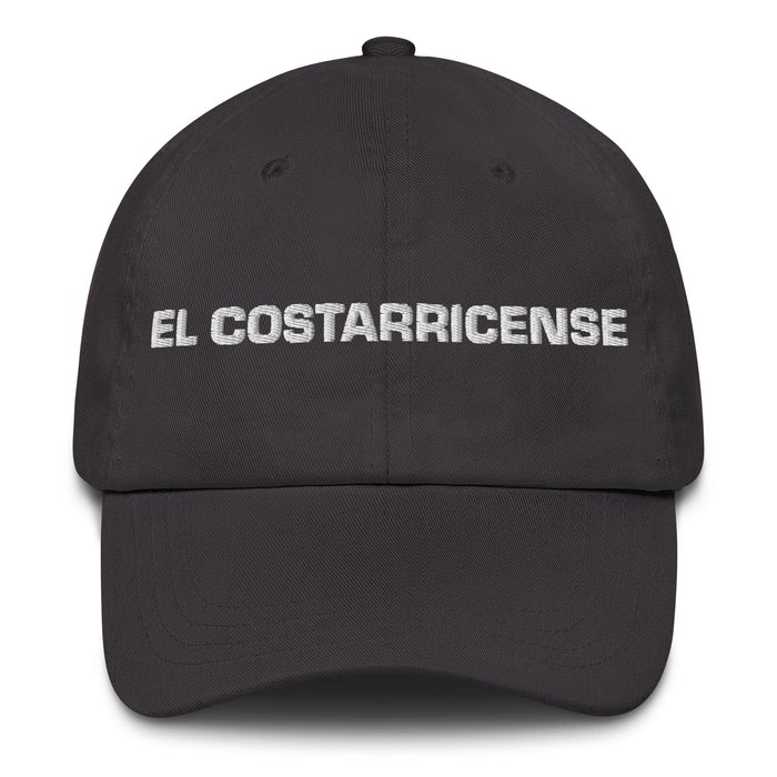 El Costarricense The Costa Rican Mexican Spanish Pride Gift Regalo Dad Hat Mexicada Dark Grey