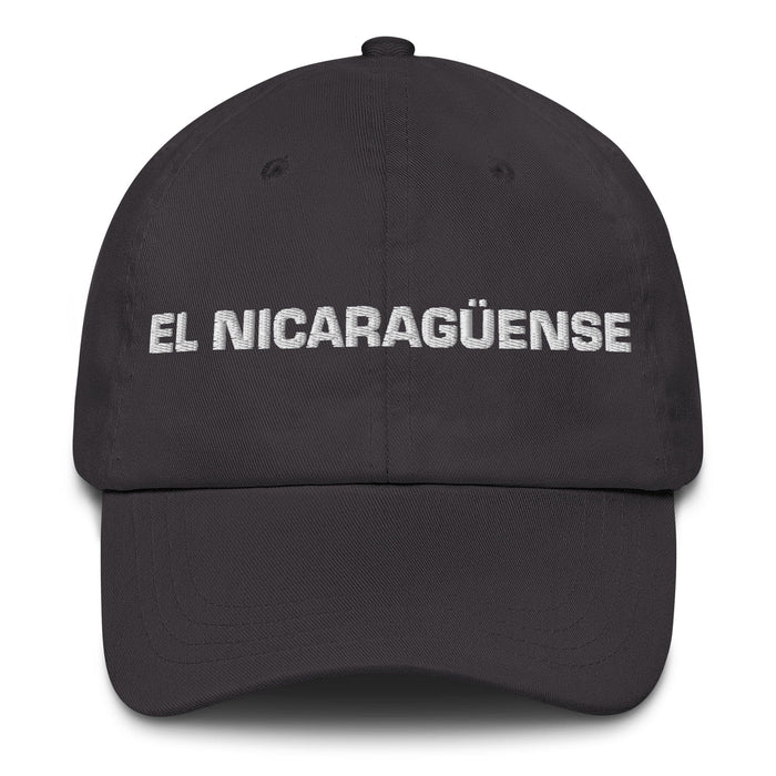 El Nicaragüense The Nicaraguan Mexican Spanish Pride Gift Regalo Dad Hat Mexicada Dark Grey