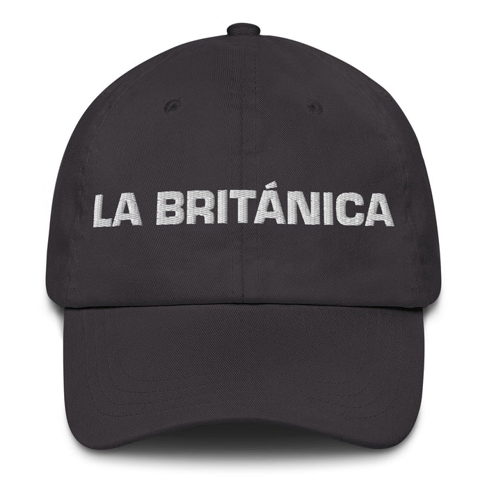 La Británica The British Mexican Spanish Pride Gift Regalo Dad Hat Mexicada Dark Grey